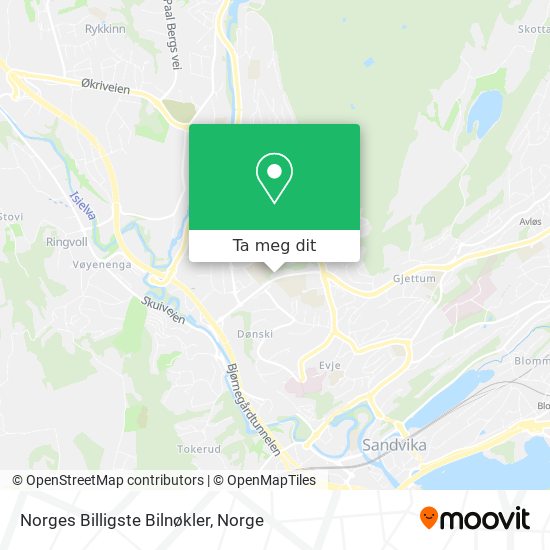 Norges Billigste Bilnøkler kart