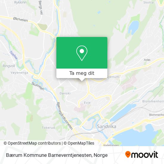 Bærum Kommune Barneverntjenesten kart