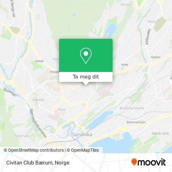 Civitan Club Bærum kart