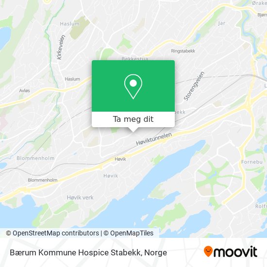 Bærum Kommune Hospice Stabekk kart
