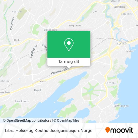 Libra Helse- og Kostholdsorganisasjon kart
