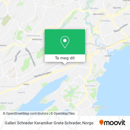 Galleri Schrøder Keramiker Grete Schrøder kart