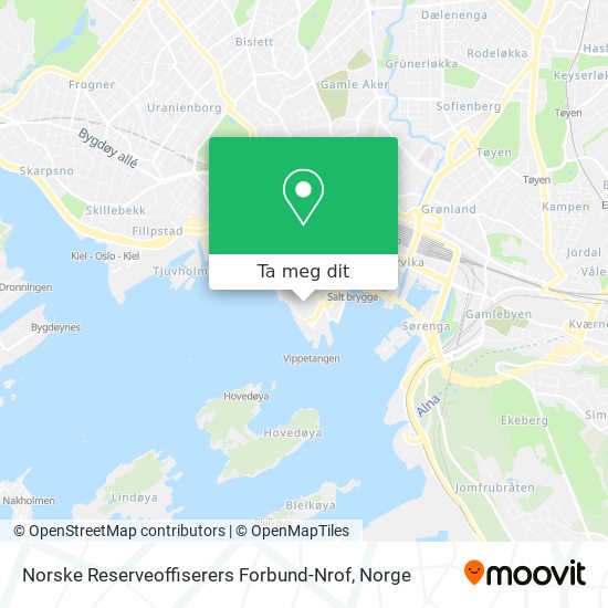Norske Reserveoffiserers Forbund-Nrof kart