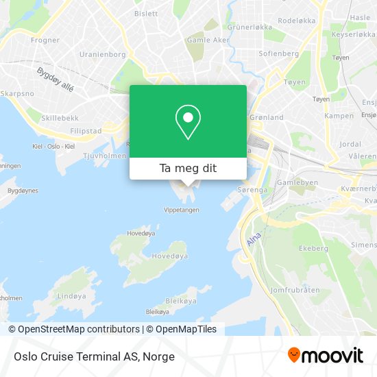 Oslo Cruise Terminal AS kart