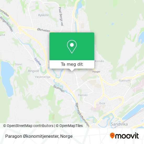 Paragon Økonomitjenester kart