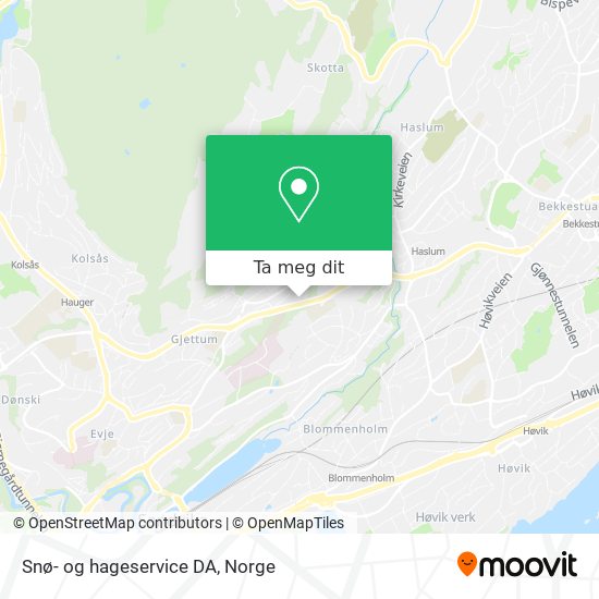 Snø- og hageservice DA kart