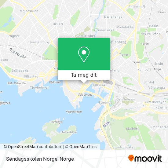 Søndagsskolen Norge kart