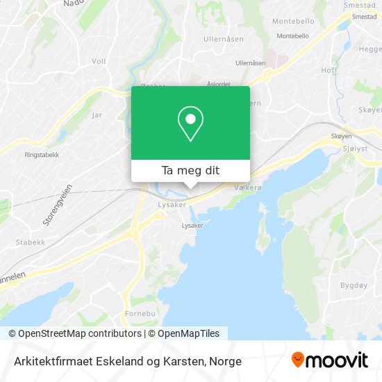Arkitektfirmaet Eskeland og Karsten kart