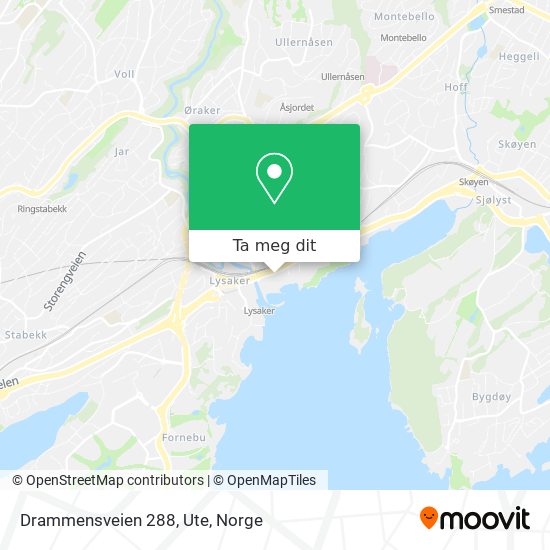 Drammensveien 288, Ute kart