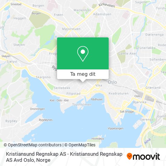 Kristiansund Regnskap AS - Kristiansund Regnskap AS Avd Oslo kart