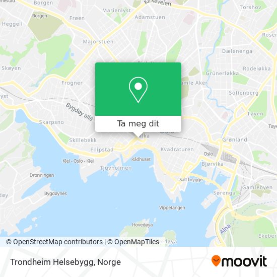 Trondheim Helsebygg kart
