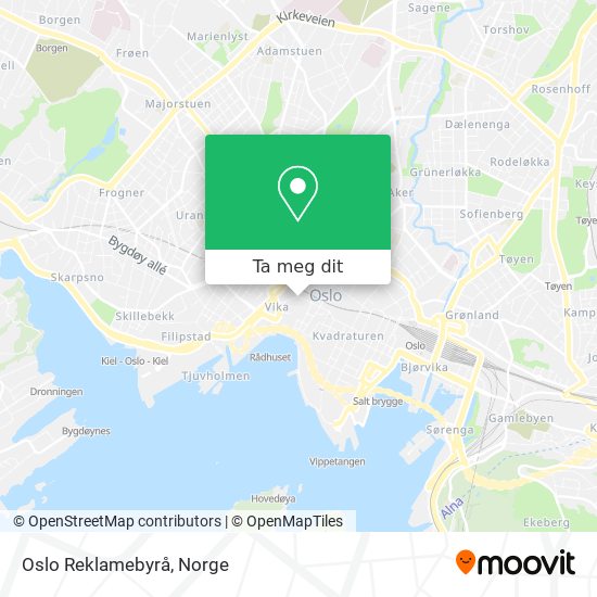 Oslo Reklamebyrå kart