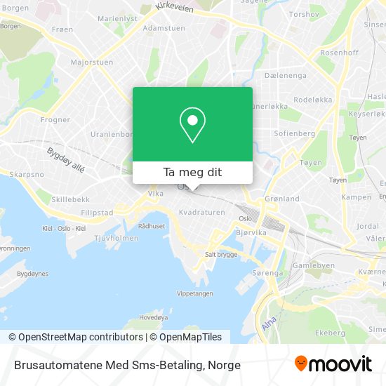 Brusautomatene Med Sms-Betaling kart