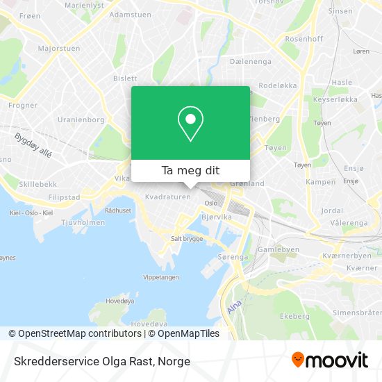 Skredderservice Olga Rast kart