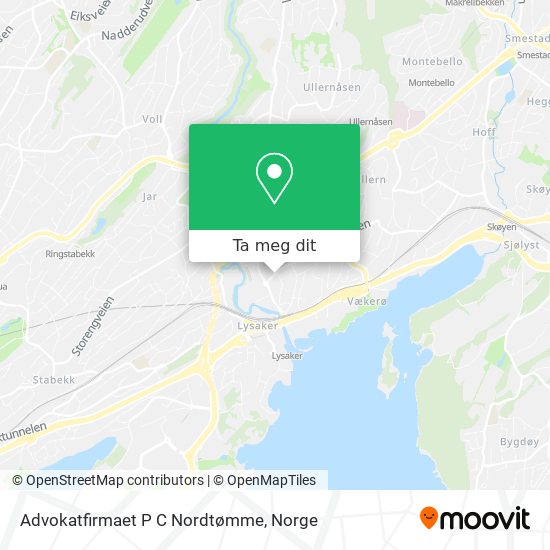 Advokatfirmaet P C Nordtømme kart