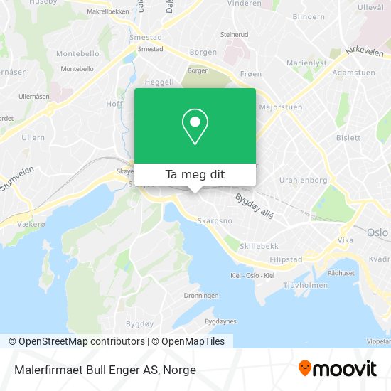 Malerfirmaet Bull Enger AS kart