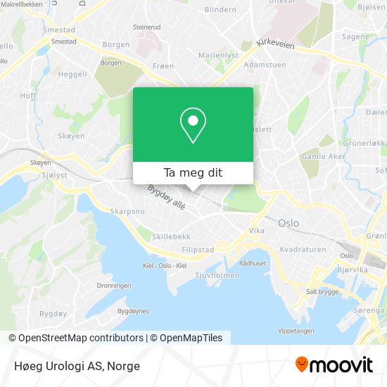 Høeg Urologi AS kart