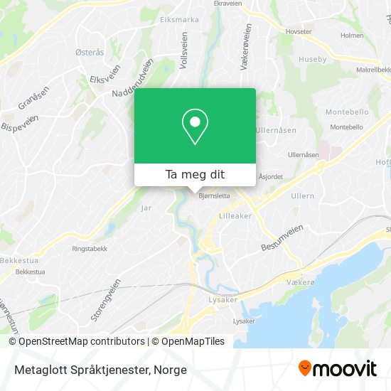 Metaglott Språktjenester kart