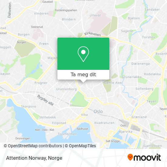 Attention Norway kart