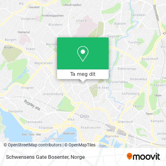 Schwensens Gate Bosenter kart