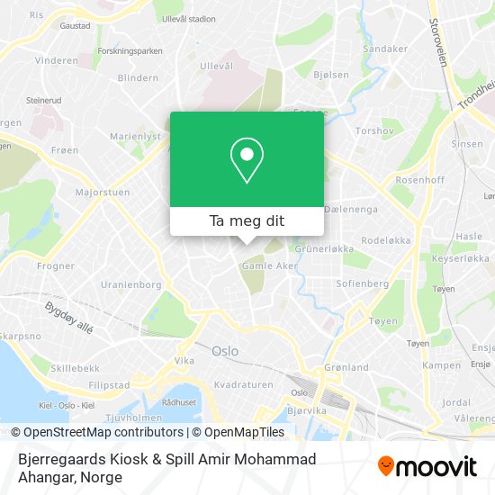 Bjerregaards Kiosk & Spill Amir Mohammad Ahangar kart