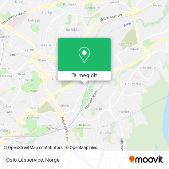 Oslo Låsservice kart