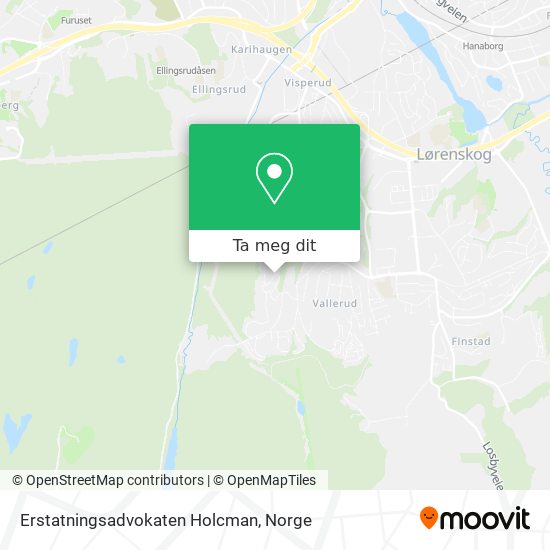Erstatningsadvokaten Holcman kart