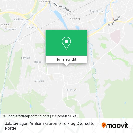 Jalata-nagari Amharisk / oromo Tolk og Oversetter kart