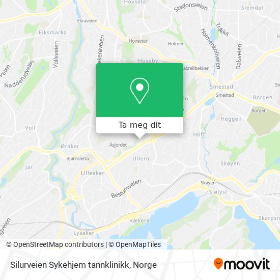 Silurveien Sykehjem tannklinikk kart
