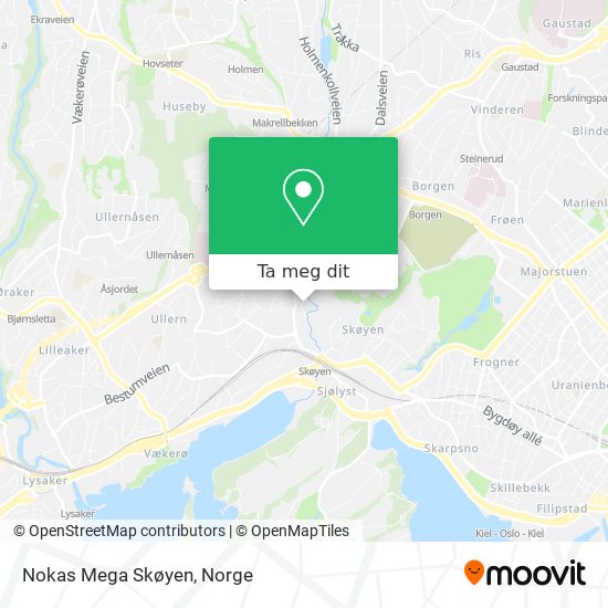 Nokas Mega Skøyen kart