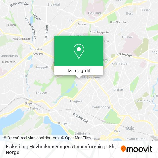 Fiskeri- og Havbruksnæringens Landsforening - Fhl kart