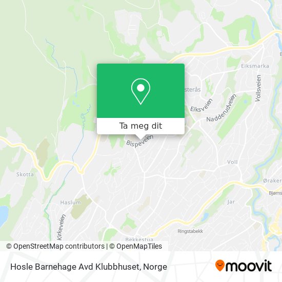 Hosle Barnehage Avd Klubbhuset kart