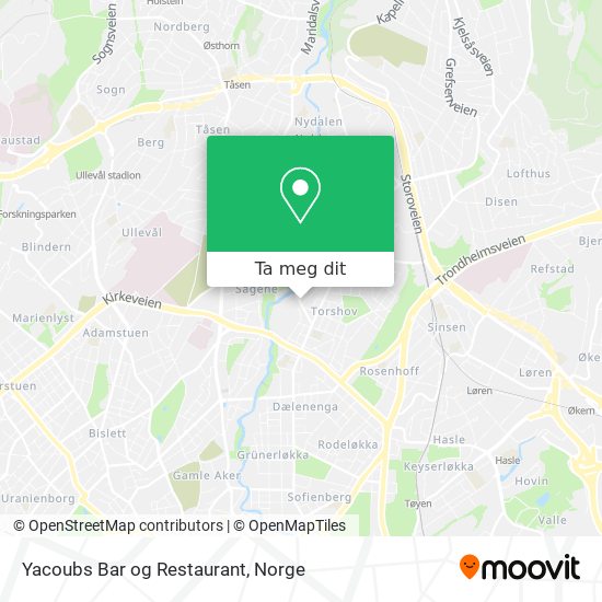 Yacoubs Bar og Restaurant kart