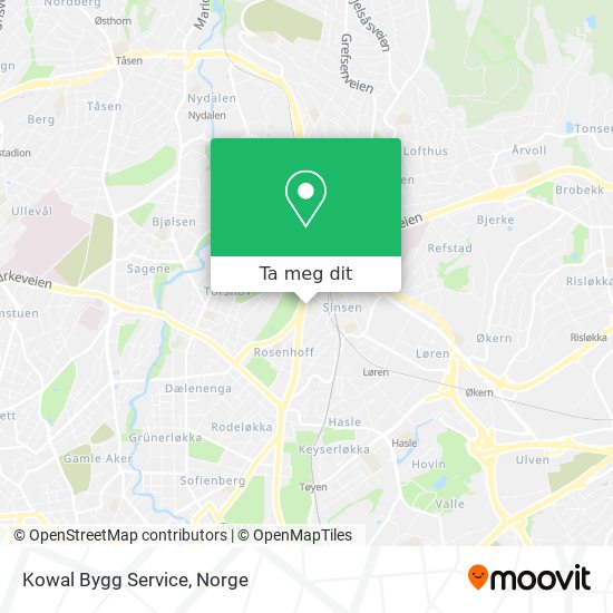 Kowal Bygg Service kart