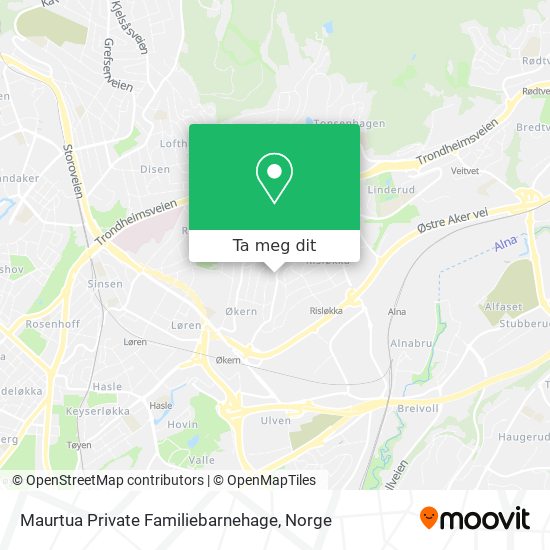 Maurtua Private Familiebarnehage kart