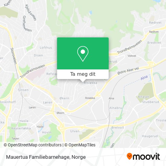 Mauertua Familiebarnehage kart