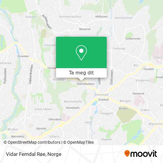 Vidar Femdal Røe kart