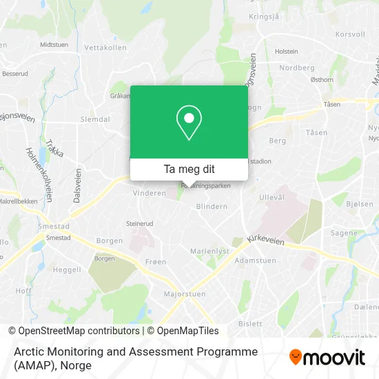 Arctic Monitoring and Assessment Programme (AMAP) kart