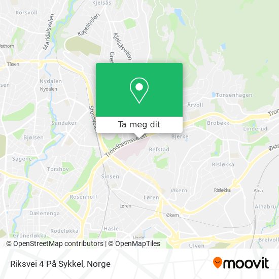 Riksvei 4 På Sykkel kart