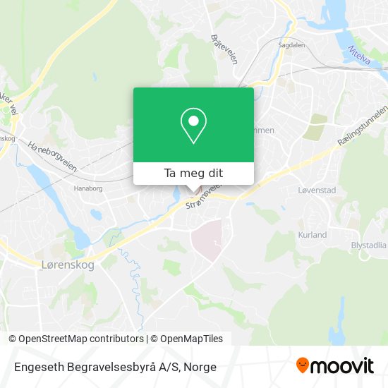 Engeseth Begravelsesbyrå A/S kart