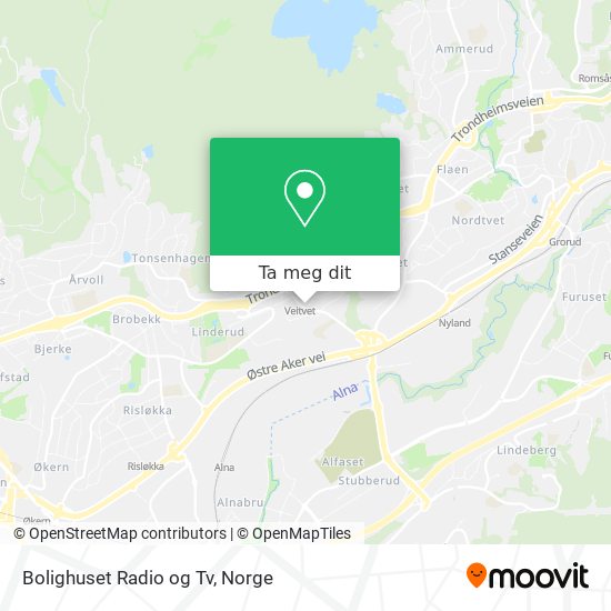 Bolighuset Radio og Tv kart