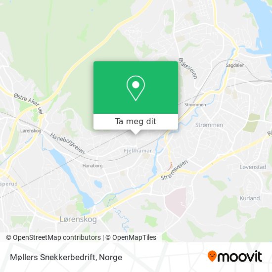Møllers Snekkerbedrift kart