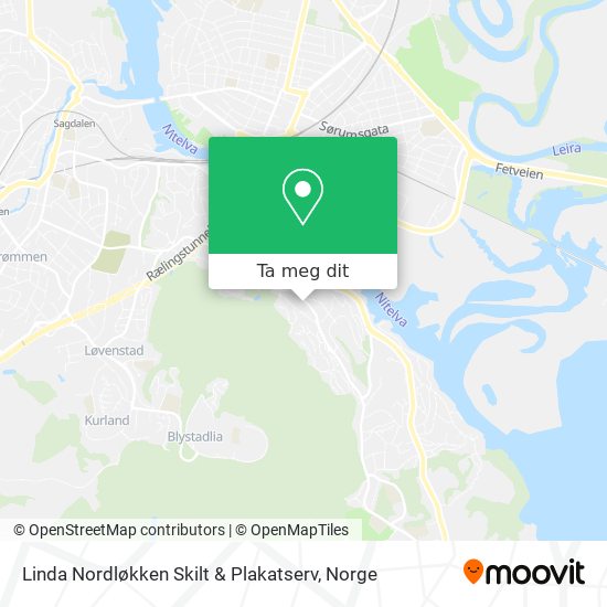Linda Nordløkken Skilt & Plakatserv kart