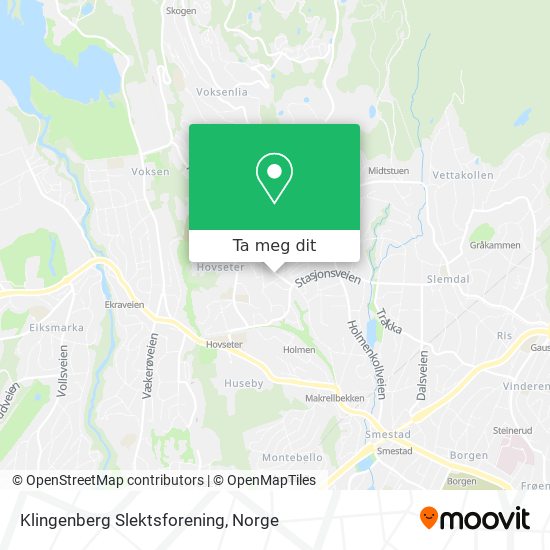 Klingenberg Slektsforening kart