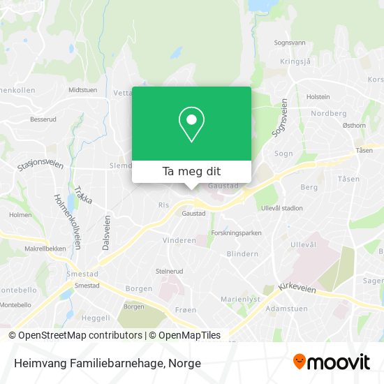 Heimvang Familiebarnehage kart