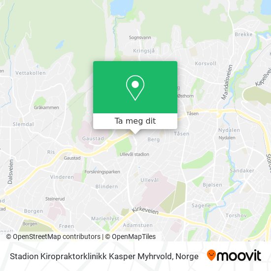 Stadion Kiropraktorklinikk Kasper Myhrvold kart