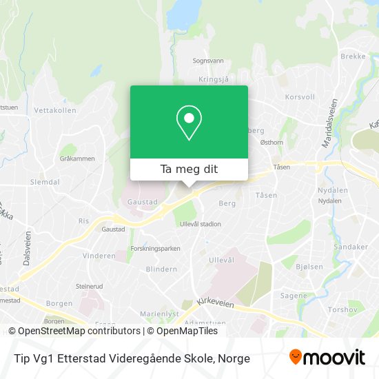 Tip Vg1 Etterstad Videregående Skole kart
