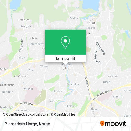 Biomerieux Norge kart