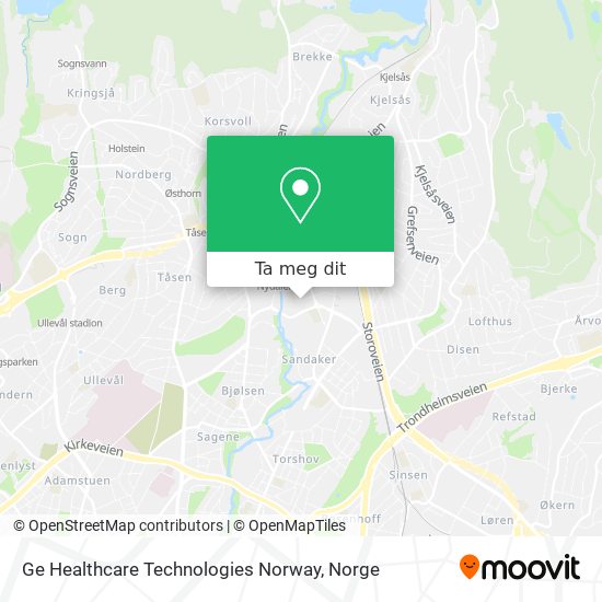 Ge Healthcare Technologies Norway kart