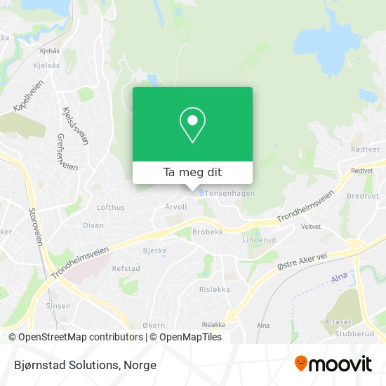 Bjørnstad Solutions kart